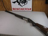 8835 Winchester 101 Pigeon, 12 Gauge, 28” Barrels, M/F, 2 White Beads, The early good one with heavy dark heavy figured tiger stripped walnut, round k