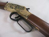 8843 Henry modern rifle 357 Mag+ 38 special, 20” octagon barrel, bore is bright and shiny in excellent condition, lever action, gold plated receiver, - 4 of 13