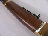 8843 Henry modern rifle 357 Mag+ 38 special, 20” octagon barrel, bore is bright and shiny in excellent condition, lever action, gold plated receiver, - 6 of 13