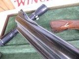 8848 Winchester 101 “Boar” 12 Gauge (3”) over 7x57 Mauser, 25” barrel, LOP with custom high comb is 13 3/4. LOP with original correct serialized stock - 16 of 25