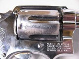 8861 Smith and Wesson Model 36, 38 Special, 2” Barrel, Nickel Finish, wood Grips, Minor marks on the cylinder what looks like from sitting in a gun ba - 8 of 11