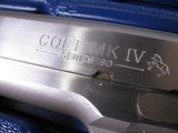 8862 Colt MK IV Series 80, 45 ACP Colt Officer Model ACP, 3 1/2 Barrel, 3 Dot fixed sights, Colt hard rubber grips, comes with 2 magazines, in colt bl - 5 of 14