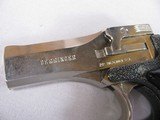 8863DerringerDM 101, 22 Mag. Made by High Standard, 3.5” Barrel, 5” overall length, Excellent bores, Nickel Finish barrel, black handle and grips, - 3 of 9