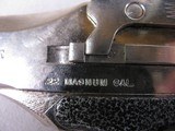8863DerringerDM 101, 22 Mag. Made by High Standard, 3.5” Barrel, 5” overall length, Excellent bores, Nickel Finish barrel, black handle and grips, - 4 of 9