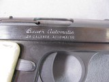 8864
Bauer Automatic .25 Cal, 4” overall length, High Quality stainless steel copy of the Browning Baby , Vest Pocket auto, Belly gun, very clean gun - 6 of 9