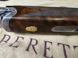 8877 Beretta Gardone VT 20 Gauge, (Jubilee) 3”, 28 “ Barrels, 6 screw in chokes, Beautiful hand engraved by Master Engraver C. Boniotii in 07-16-08. W - 18 of 25