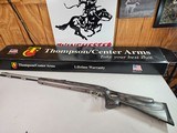 8893
Thompson Center Black Powder Omega, .50 Cal Rifle. Thumb hole stock, stainless barrel, gray camo stock, open adjustable sites. In box