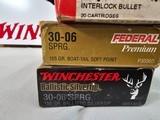 8899
Winchester 30-06 Spring 150 Grains 6 rounds. 10 Federal 30-06 Spring 165 Gr 10 Rounds. Hornady 30-06 Spring 180 Gr 25 rounds. Remington 30-06 sp - 6 of 7