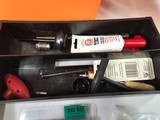 8909 Orange dry ammo box with black powder supplies.
Please see pictures that all that is included.
Bullets.. ect. - 4 of 11