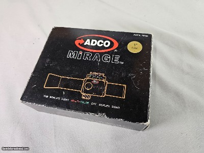 8908 ADCO Mirage 1” Diameter, Multi color dot Reflex sight “Red Dot” 1x in box.