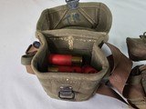 8934  12 Gauge shotgun shell lot in US army Pouch, 44 Miscellaneous 12 gauge shells, 4 older ones with paper shell, Winchester shells 2 3/4, - 4 of 7