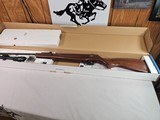 8935  Beeman Dual Caliber Air Rifle- 1000 FPS .177 barrel, 800 FPS .22 Cal Barrel, break action, with a 4x32 scope, model 1073, wood stock, in box lik - 2 of 8