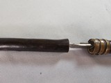 8939- Sword Cane- This antique can sword has AA polish Toledo Spanish metal, 1900 is marked on it as well. Had a crooked handle and a bamboo sheath fo - 3 of 17