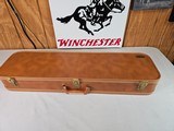 8940  Browning Hartmann shotgun trunk style case, will take up to a 30” Barrel. Beautiful condition. Outside like new, these are getting really hard t