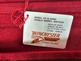 8965—Winchester Green with red interior trunk style shot gun case. Will fit a 101 or model 23. Was for a Model 23 classic 20 GA. Come with the origina - 15 of 18