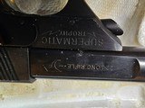 8984
High Standard Trophy Military auto target pistol, .22 LR, 5 1/2 barrel, 10 shot, NIB with paperwork.
more pictures at dawsonsdoubles.com - 10 of 14