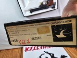 8984
High Standard Trophy Military auto target pistol, .22 LR, 5 1/2 barrel, 10 shot, NIB with paperwork.
more pictures at dawsonsdoubles.com - 14 of 14