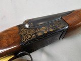 9013
SKB-Ithaca, 280, 20 Gauge, SXS, 25” barrels, Mod/Imp, straight grip, Ithaca-SKB butt plate, Gold Accent, in scroll work, single gold trigger, 97 - 18 of 23