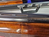 9017 Winchester 101
3 barrel skeet set, 20 gauge, 28 gauge, 410 gauge, pistol grip, vent rib, 13 1/2 LOP, 28” barrels, In correct case, 97%, great sk - 15 of 25