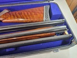9017 Winchester 101
3 barrel skeet set, 20 gauge, 28 gauge, 410 gauge, pistol grip, vent rib, 13 1/2 LOP, 28” barrels, In correct case, 97%, great sk - 2 of 25
