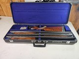 9017 Winchester 101
3 barrel skeet set, 20 gauge, 28 gauge, 410 gauge, pistol grip, vent rib, 13 1/2 LOP, 28” barrels, In correct case, 97%, great sk