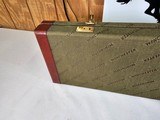 9022 Winchester Green hard trunk luggage style shotgun case, red interior! Has the original keys, beautiful like new! Will hold up to a 30” Barrel, M - 10 of 15