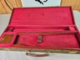 9026
Winchester Green Shotgun trunk style case. Has the red interior and comes with keys. Up to a 26” barrel.
Great case. More pictures at dawsonsdo - 12 of 13