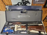 9040
Beretta Model 471
Silver Hawk SXS shotgun, 12 Gauge, 2 3/4, 26” Barrels, 5 choke tubes, silver finish, box lock, single selective trigger, sele - 1 of 24