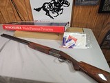 9043
Winchester 101 XTR Pigeon Grade, 12 Gauge, WInchoke (MOD/MOD), 28” Vented barrels, Butt pad, Round Knob, 14 1/4 LOP, in original box with all pa - 25 of 25