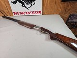 9052
Winchester 101 Diamond grade Skeet, 12 Gauge, 28” barrels, SK/SK, Pistol grip, butt pad, gold trigger, ported barrels, 14 1/4 LOP, all original,