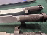 9056 Yugoslavian SKS blade bayonet, New. There are three in this lot, they have a 11” blade and lug for the rifle mount. More pictures at dawsonsdoubl - 14 of 14
