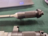 9056 Yugoslavian SKS blade bayonet, New. There are three in this lot, they have a 11” blade and lug for the rifle mount. More pictures at dawsonsdoubl - 12 of 14