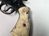 9054 H+R Arms Model 922 22 Caliber Long Rifle, Blued, 9 round, plastic checkered grips, 6” barre;, Leather custom holster. More pictures at dawsonsdou - 9 of 21