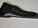 9054 H+R Arms Model 922 22 Caliber Long Rifle, Blued, 9 round, plastic checkered grips, 6” barre;, Leather custom holster. More pictures at dawsonsdou - 21 of 21