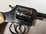 9054 H+R Arms Model 922 22 Caliber Long Rifle, Blued, 9 round, plastic checkered grips, 6” barre;, Leather custom holster. More pictures at dawsonsdou - 3 of 21