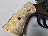 9054 H+R Arms Model 922 22 Caliber Long Rifle, Blued, 9 round, plastic checkered grips, 6” barre;, Leather custom holster. More pictures at dawsonsdou - 5 of 21
