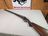 9076
Parker V Model, 12 Gauge, 30” Barrels, MOD/FULL, Small dent on barrel, repair on side panel, Vulcan steel barrel, double trigger, extractors, cr
