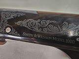 9073
Smith & Wesson Model 1000,
20 gauge, 14” LOP, 28” Barrels, Mod, butt plate, A++ Walnut, 3 marks, black engraved receiver, vent rib, more pictur - 10 of 25