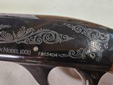 9073
Smith & Wesson Model 1000,
20 gauge, 14” LOP, 28” Barrels, Mod, butt plate, A++ Walnut, 3 marks, black engraved receiver, vent rib, more pictur - 9 of 25