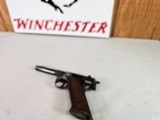 9086
Hi Standard H-D Military, 22 LR, 99%, Excellent collectors condition, 4 1/2 barrel, high luster blued, 1946 manufactured, more pictures at dawso - 2 of 16