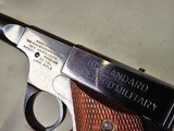 9086
Hi Standard H-D Military, 22 LR, 99%, Excellent collectors condition, 4 1/2 barrel, high luster blued, 1946 manufactured, more pictures at dawso - 12 of 16