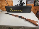 9090
Browning Citori, 16 Gauge, 2 3/4, 26” Barrels, 14 1/4 LOP, Invector Plus chokes, F/M, Butt plate, Vent Rib, Round Knob, 2 extra chokes, wrench, - 1 of 25
