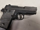 9096
Sig Sauer P938 9MM, Good condition, 3 dot site, sig magazine,
More pictures at dawsonsdoubles.com - 10 of 13