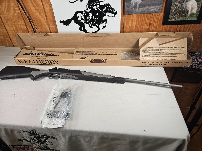 9099
Weatherby Vanguard 6.5 Creedmoor 25” Barrels, NIB, Coastal association, magazine cover, banquet rifle, synthetic stock, NIB, drilled and tapped.