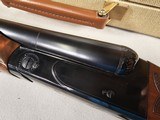 9111
Classic Doubles 12 gauge, 26 “ Barrels, IC/MOD, AA++ Marbled Walnut, Butt pad, vent rib, ejectors, Pistol grip with cap, 14 1/2 LOP,
Box and pa - 9 of 25