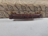 9185
Winchester Diamond Grade shotgun case. This is a rare case that will hold two barrels. Has been used. This case will hold up to 34” barrels. Mor - 4 of 25