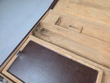 9185
Winchester Diamond Grade shotgun case. This is a rare case that will hold two barrels. Has been used. This case will hold up to 34” barrels. Mor - 19 of 25