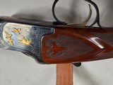 9193
Winchester 101 Super Pigeon 12 GA, 27” Barrels, 7 Winchokes (SK, IC, M, IM,
Full, X-full, CL) 2 pouches and wrench, 7 Gold Images, 2 gold duck - 13 of 25