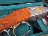9196
SKB 605 20 Gauge, 28” barrels, NIB, Ducks Unlimited Shotgun, Screw in chokes X 3, and choke wrench, gold inlays, beautiful wood, butt pad, pist - 14 of 25