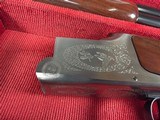 9207
Winchester 101 lightweight 12 gauge, screw in winchokes x 5 ( M, IM, XF, IC, SK) 27” barrels, 14 1/4 LOP, Butt pad, vent rib, ejectors, pistol g - 8 of 25